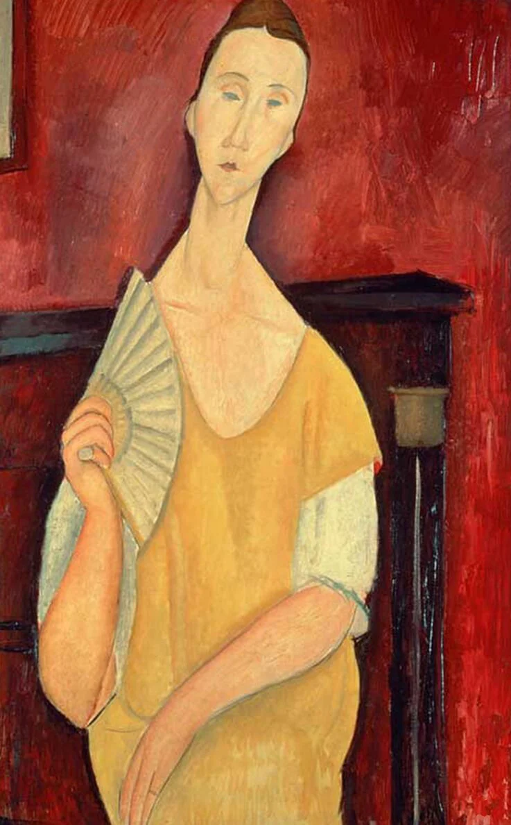 Die Frau mit dem Fächer - Amedeo Modigliani - Image 3