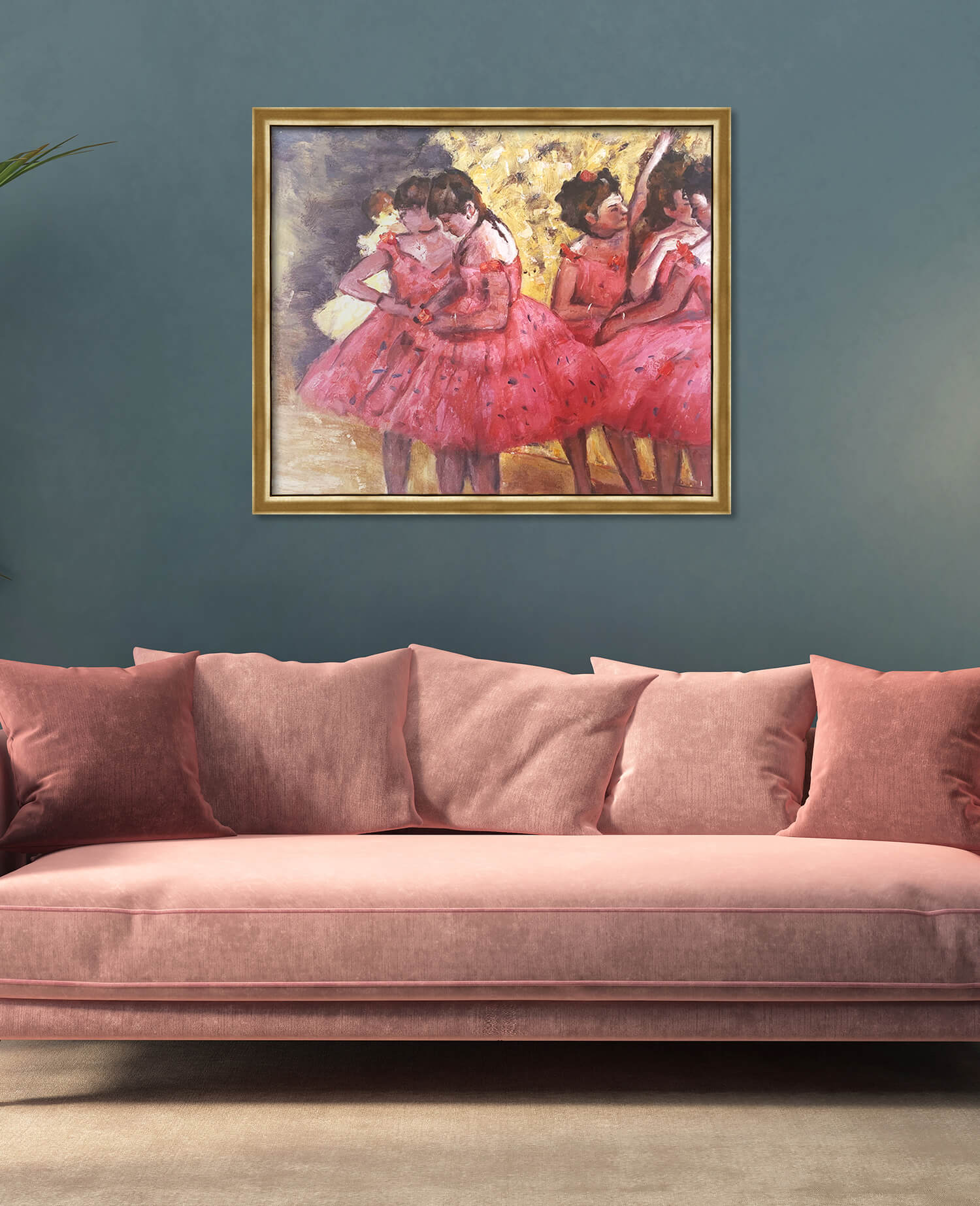 Die rosa Tänzerinnen vor dem Ballett - Edgar Degas - Image 25