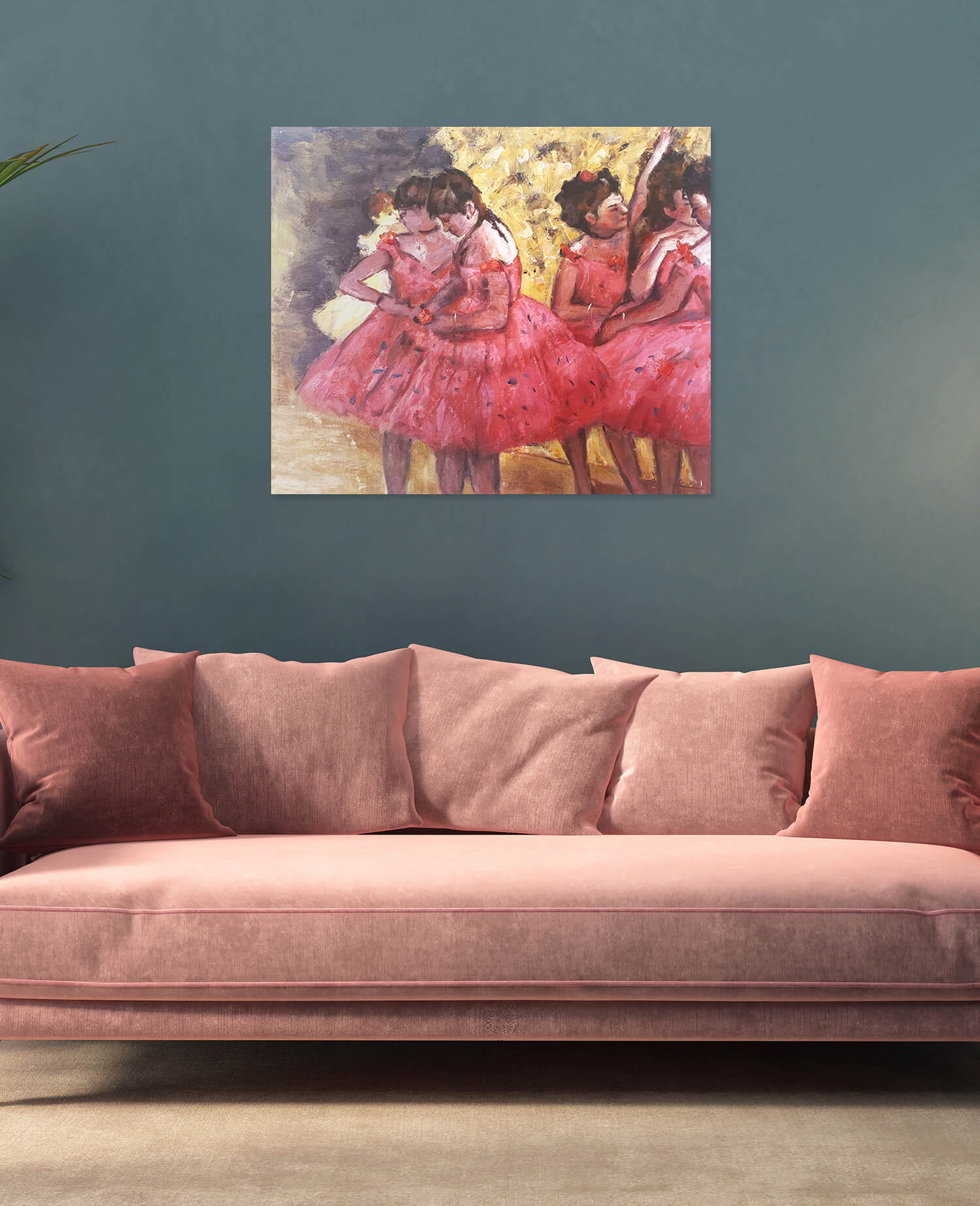 Die rosa Tänzerinnen vor dem Ballett - Edgar Degas - Image 9