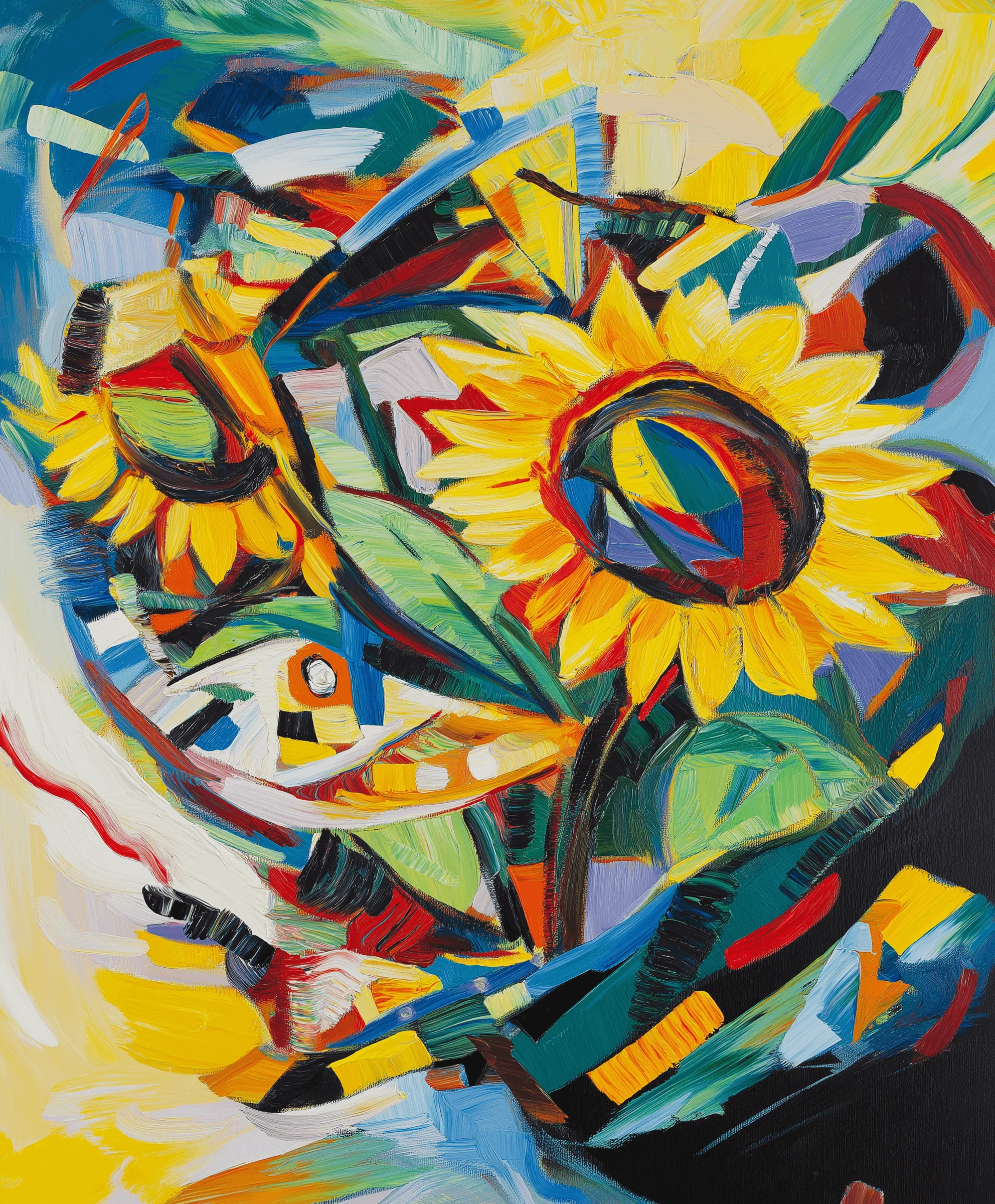 Die Sonnenblumen x Kandinsky - Image 3