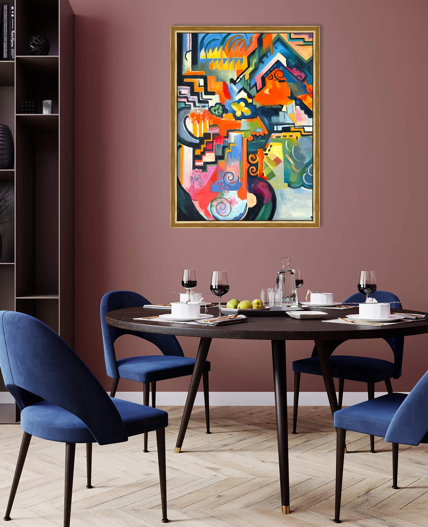 Farbige Komposition Hommage an Bach - August Macke - Image 25