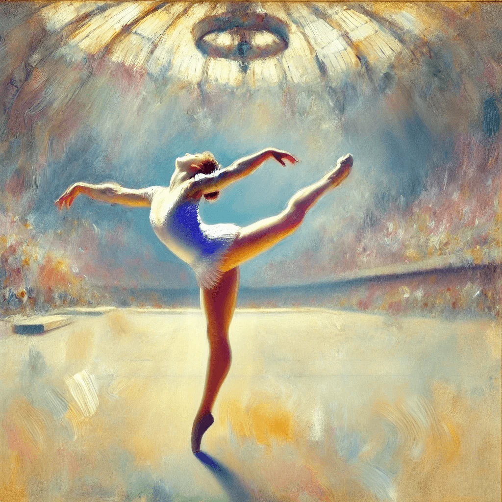 Gymnastin in Weiß x Degas - Image 3