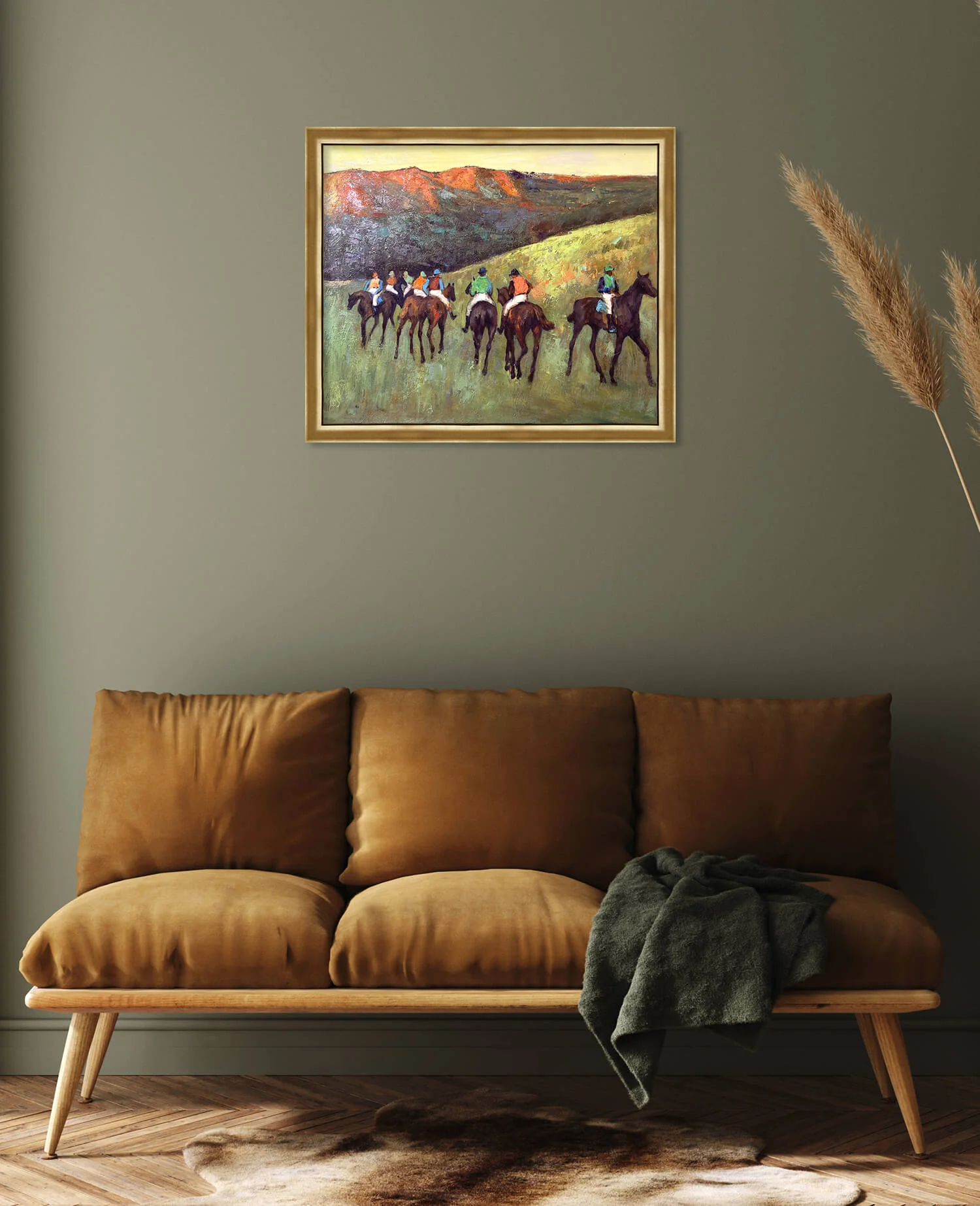 Pferderennen in einer Landschaft - Edgar Degas - Image 19