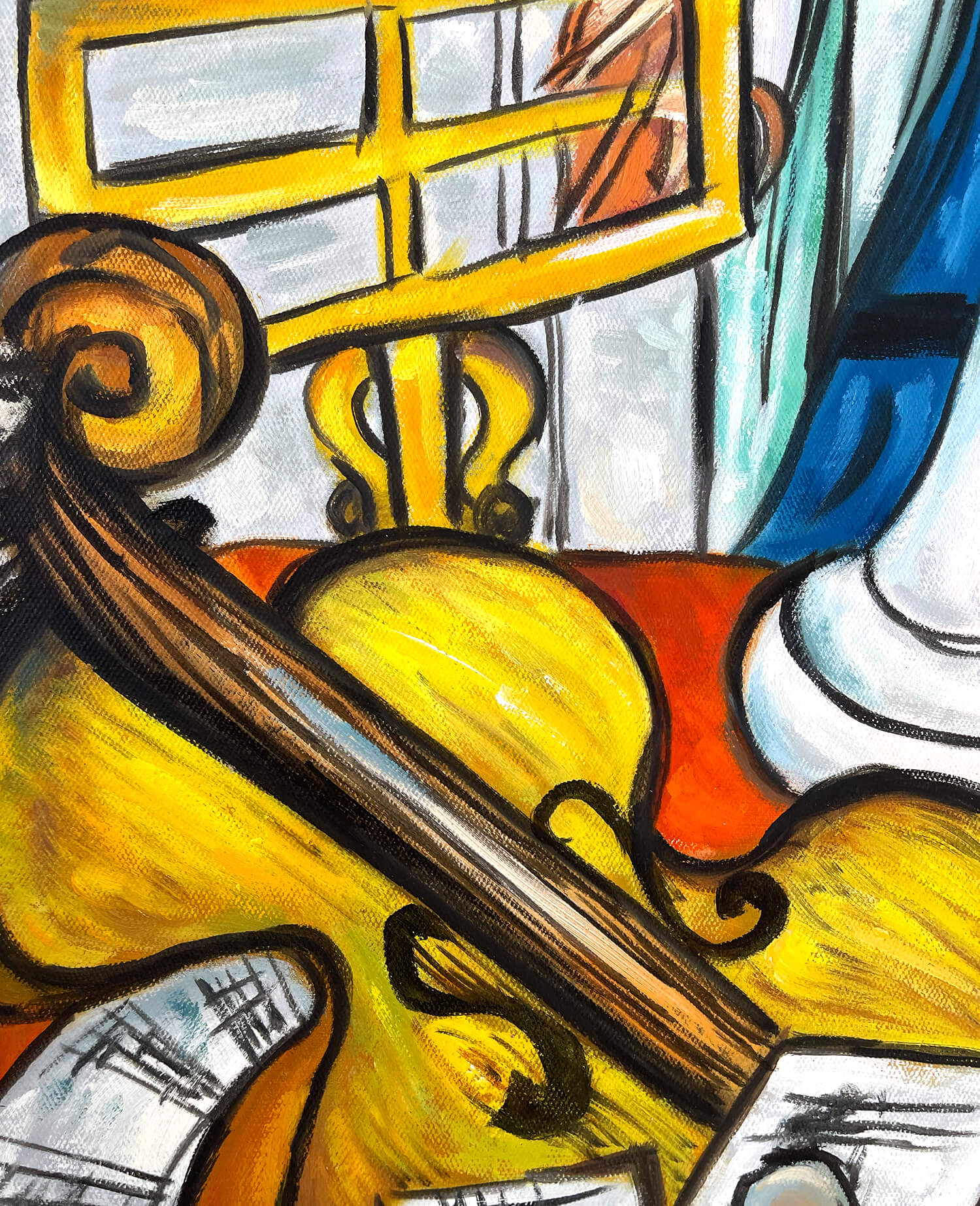 Stilleben mit Cello und Kontrabass - Max Beckmann - Image 5