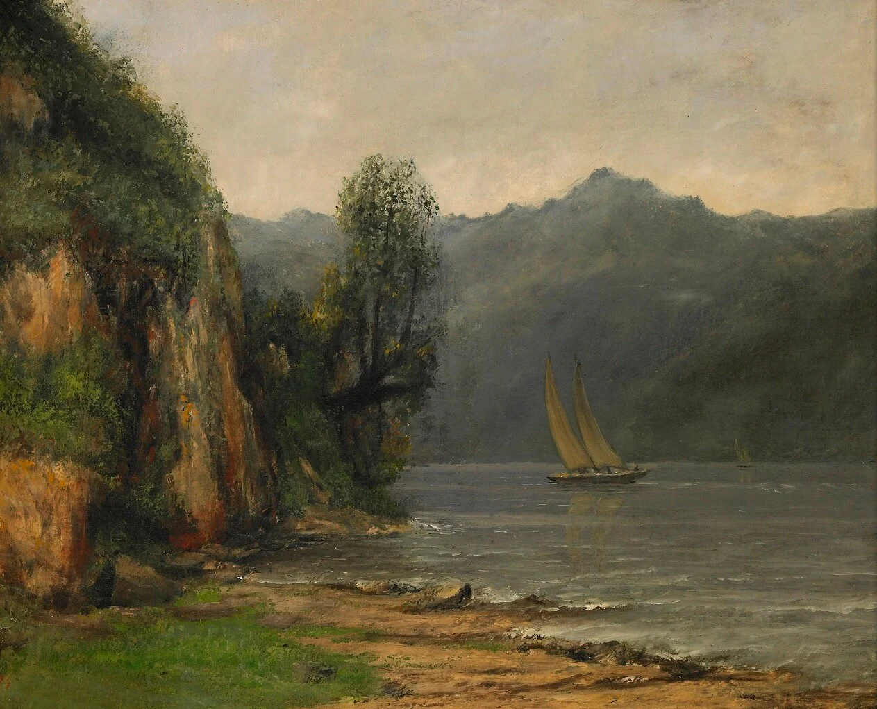 Ufer des Genfer Sees, in der Nähe von Vevey - Gustave Courbet - Image 3