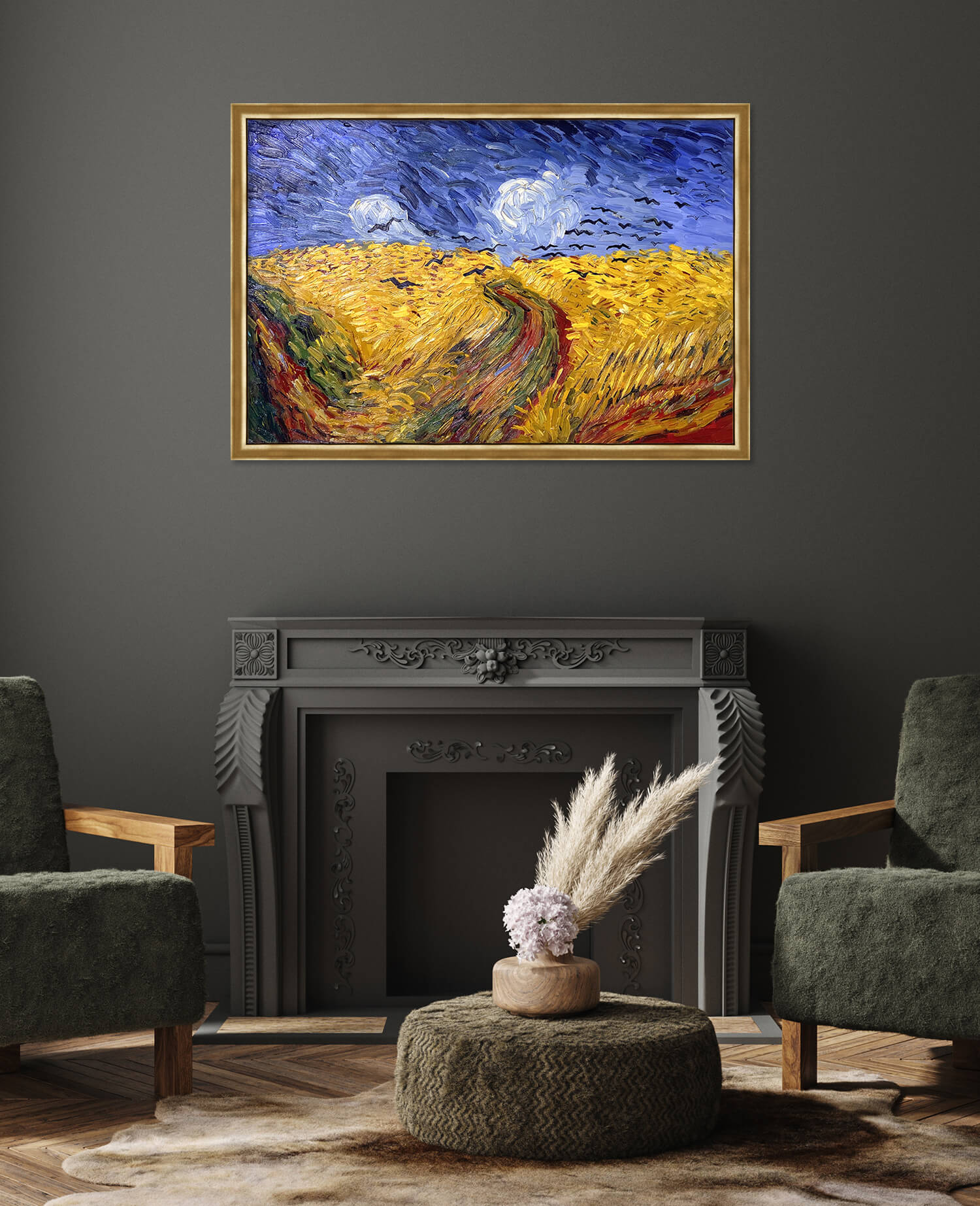 Weizenfeld mit Krähen - Vincent Van Gogh - Image 25