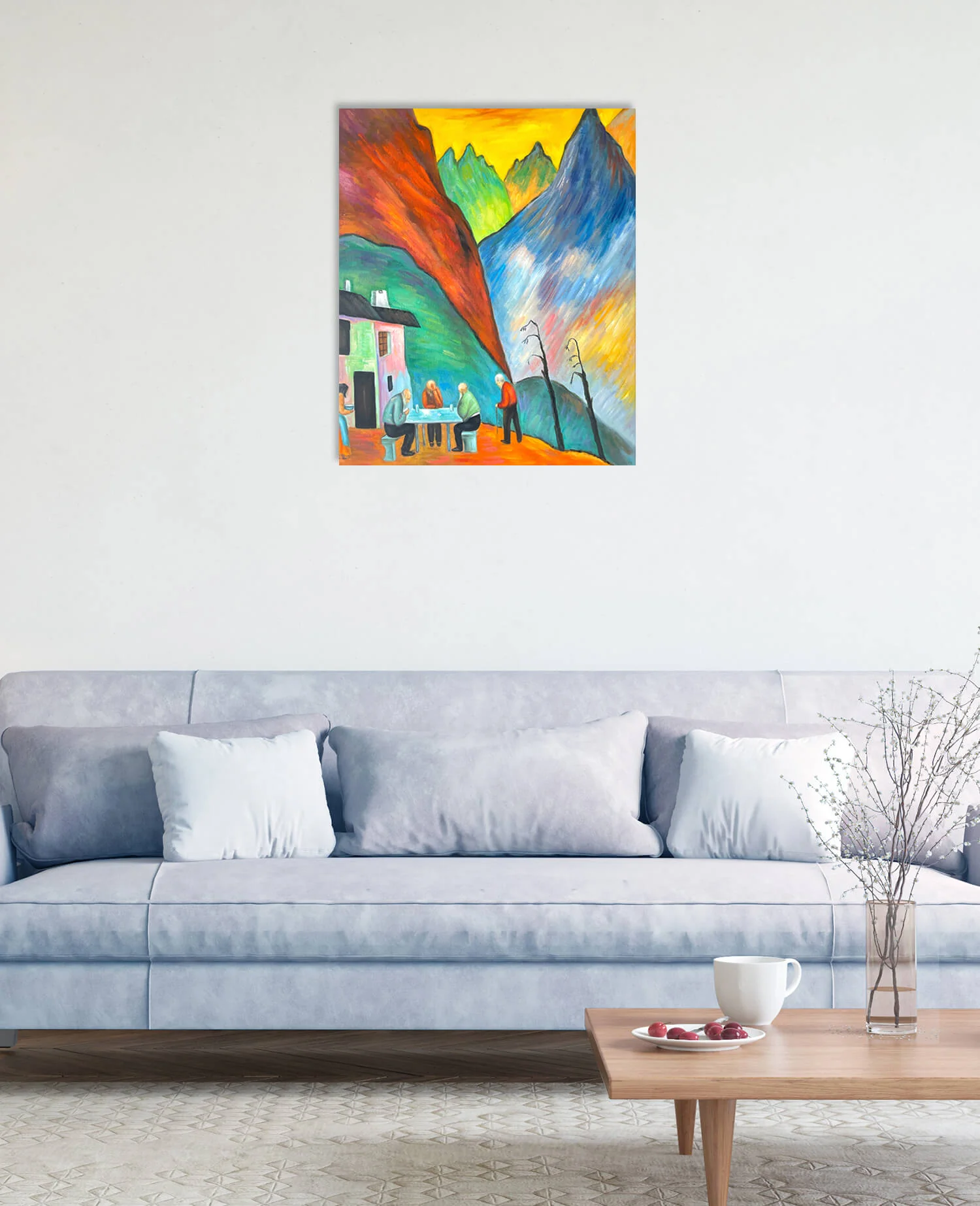 Wirtschaft vor Gebirgslandschaft - Marianne von Werefkin - Image 15